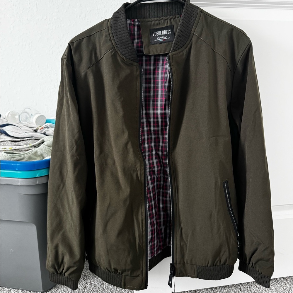 Men's Olive Bomber Jacket